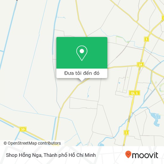 Bản đồ Shop Hồng Nga, ĐƯỜNG Liên Ấp 1-2-3 Huyện Bình Chánh, Thành Phố Hồ Chí Minh