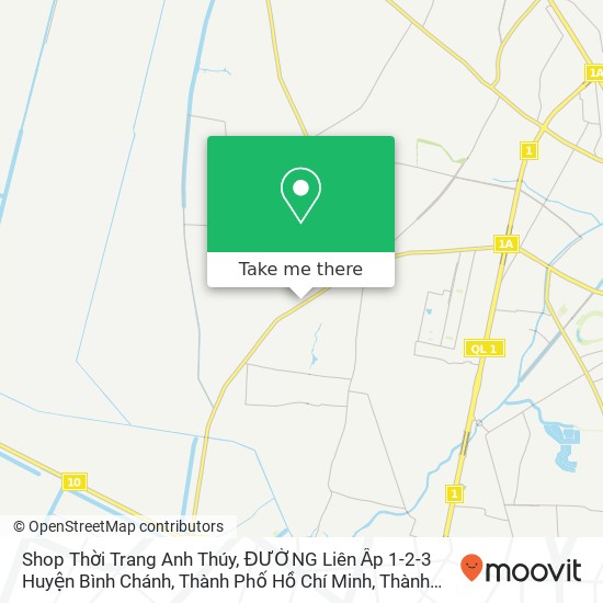 Bản đồ Shop Thời Trang Anh Thúy, ĐƯỜNG Liên Ấp 1-2-3 Huyện Bình Chánh, Thành Phố Hồ Chí Minh
