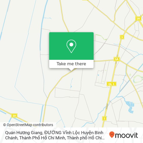 Bản đồ Quán Hương Giang, ĐƯỜNG Vĩnh Lộc Huyện Bình Chánh, Thành Phố Hồ Chí Minh