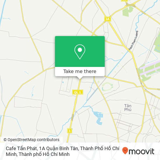 Bản đồ Cafe Tấn Phát, 1A Quận Bình Tân, Thành Phố Hồ Chí Minh