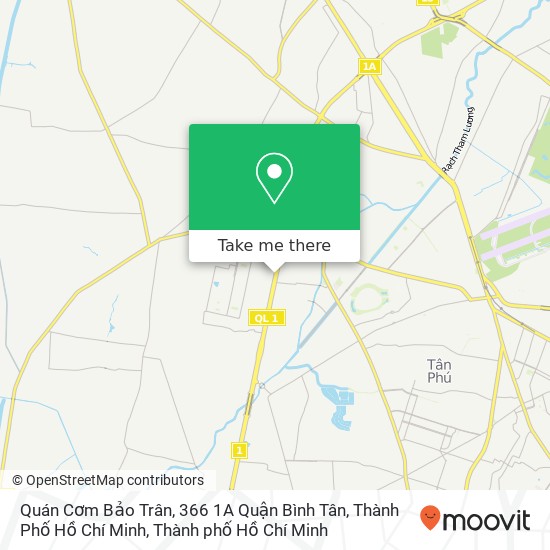 Bản đồ Quán Cơm Bảo Trân, 366 1A Quận Bình Tân, Thành Phố Hồ Chí Minh