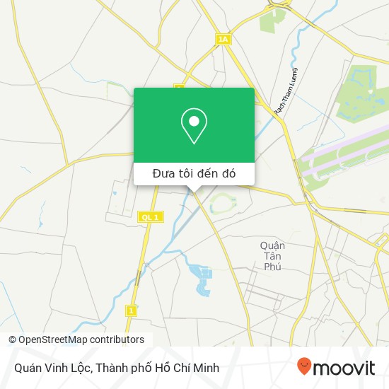 Bản đồ Quán Vinh Lộc, Hương Lộ 3 Quận Bình Tân, Thành Phố Hồ Chí Minh