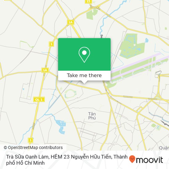 Bản đồ Trà Sữa Oanh Làm, HẺM 23 Nguyễn Hữu Tiến