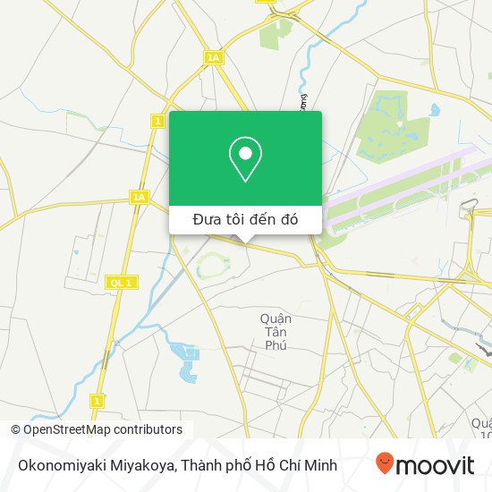 Bản đồ Okonomiyaki Miyakoya, ĐƯỜNG Bờ Bao Tân Thắng Quận Tân Phú, Thành Phố Hồ Chí Minh