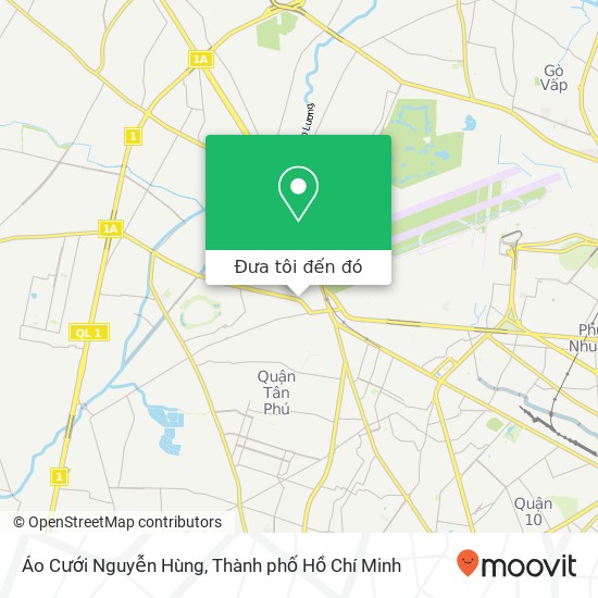 Bản đồ Áo Cưới Nguyễn Hùng, ĐƯỜNG Lê Trọng Tấn Quận Tân Phú, Thành Phố Hồ Chí Minh