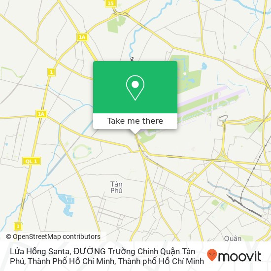 Bản đồ Lửa Hồng Santa, ĐƯỜNG Trường Chinh Quận Tân Phú, Thành Phố Hồ Chí Minh