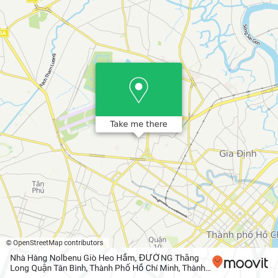 Bản đồ Nhà Hàng Nolbenu Giò Heo Hầm, ĐƯỜNG Thăng Long Quận Tân Bình, Thành Phố Hồ Chí Minh