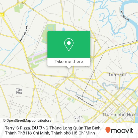 Bản đồ Terry' S Pizza, ĐƯỜNG Thăng Long Quận Tân Bình, Thành Phố Hồ Chí Minh
