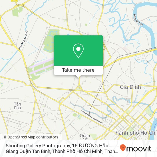 Bản đồ Shooting Gallery Photography, 15 ĐƯỜNG Hậu Giang Quận Tân Bình, Thành Phố Hồ Chí Minh