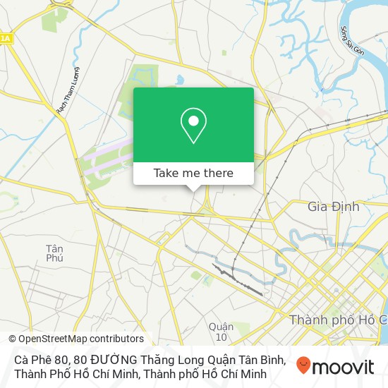 Bản đồ Cà Phê 80, 80 ĐƯỜNG Thăng Long Quận Tân Bình, Thành Phố Hồ Chí Minh