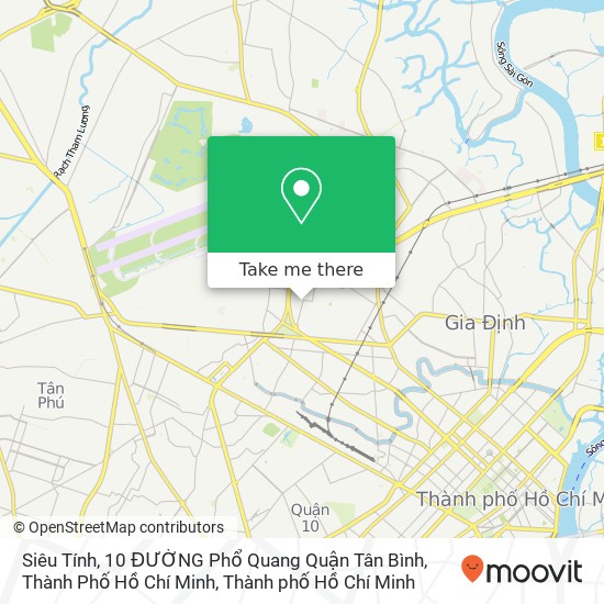 Bản đồ Siêu Tính, 10 ĐƯỜNG Phổ Quang Quận Tân Bình, Thành Phố Hồ Chí Minh