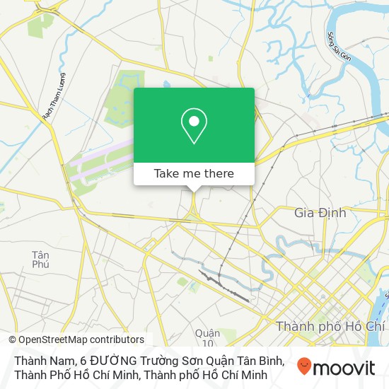 Bản đồ Thành Nam, 6 ĐƯỜNG Trường Sơn Quận Tân Bình, Thành Phố Hồ Chí Minh