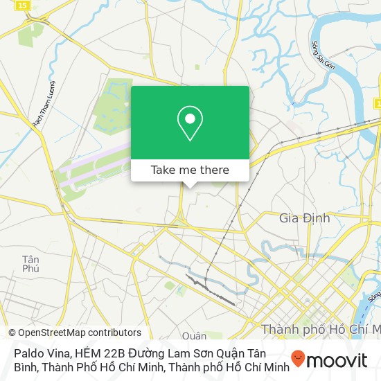 Bản đồ Paldo Vina, HẺM 22B Đường Lam Sơn Quận Tân Bình, Thành Phố Hồ Chí Minh