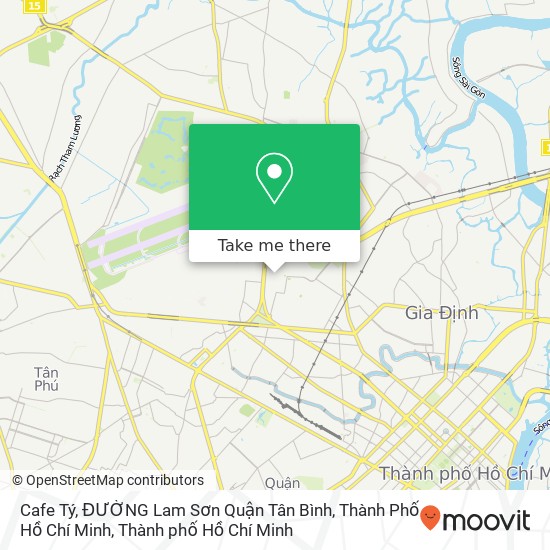 Bản đồ Cafe Tý, ĐƯỜNG Lam Sơn Quận Tân Bình, Thành Phố Hồ Chí Minh