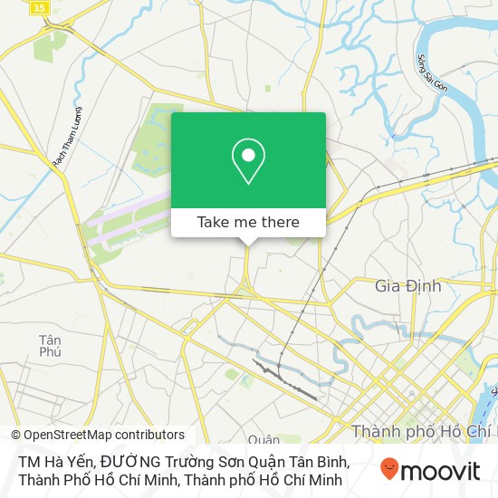 Bản đồ TM Hà Yến, ĐƯỜNG Trường Sơn Quận Tân Bình, Thành Phố Hồ Chí Minh