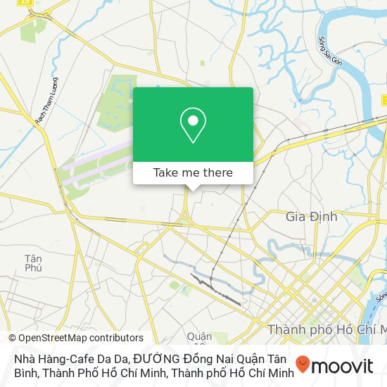 Bản đồ Nhà Hàng-Cafe Da Da, ĐƯỜNG Đồng Nai Quận Tân Bình, Thành Phố Hồ Chí Minh