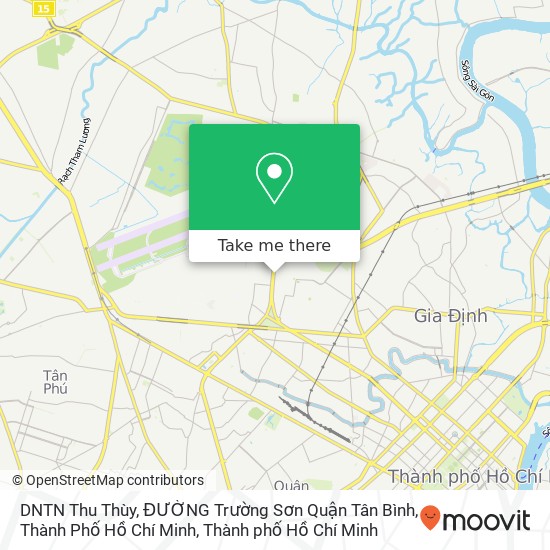 Bản đồ DNTN Thu Thùy, ĐƯỜNG Trường Sơn Quận Tân Bình, Thành Phố Hồ Chí Minh