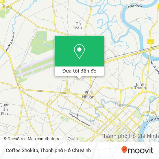 Bản đồ Coffee Shokita, 422 ĐƯỜNG Hoàng Minh Giám Quận Phú Nhuận, Thành Phố Hồ Chí Minh