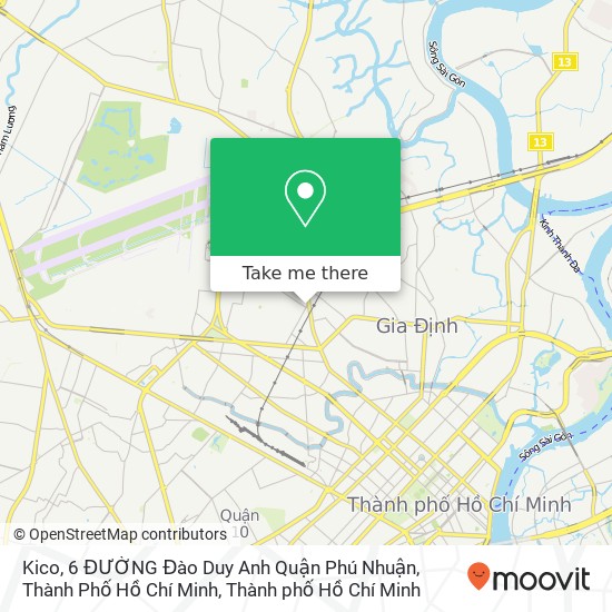 Bản đồ Kico, 6 ĐƯỜNG Đào Duy Anh Quận Phú Nhuận, Thành Phố Hồ Chí Minh