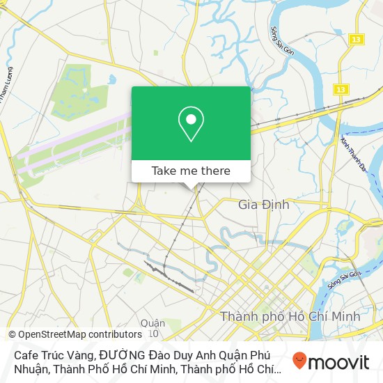 Bản đồ Cafe Trúc Vàng, ĐƯỜNG Đào Duy Anh Quận Phú Nhuận, Thành Phố Hồ Chí Minh