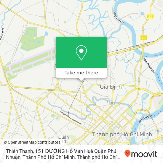 Bản đồ Thiên Thanh, 151 ĐƯỜNG Hồ Văn Huê Quận Phú Nhuận, Thành Phố Hồ Chí Minh