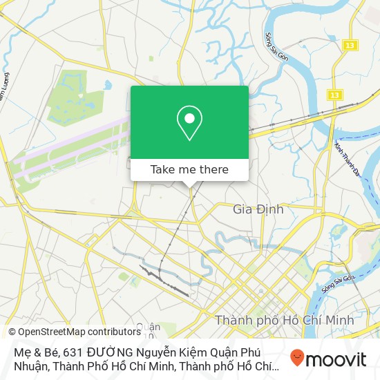 Bản đồ Mẹ & Bé, 631 ĐƯỜNG Nguyễn Kiệm Quận Phú Nhuận, Thành Phố Hồ Chí Minh