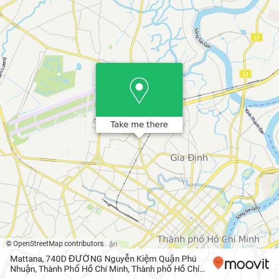 Bản đồ Mattana, 740D ĐƯỜNG Nguyễn Kiệm Quận Phú Nhuận, Thành Phố Hồ Chí Minh