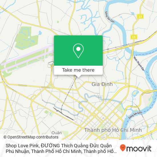 Bản đồ Shop Love Pink, ĐƯỜNG Thích Quảng Đức Quận Phú Nhuận, Thành Phố Hồ Chí Minh