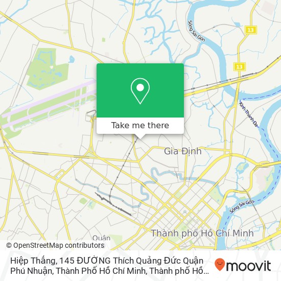 Bản đồ Hiệp Thắng, 145 ĐƯỜNG Thích Quảng Đức Quận Phú Nhuận, Thành Phố Hồ Chí Minh