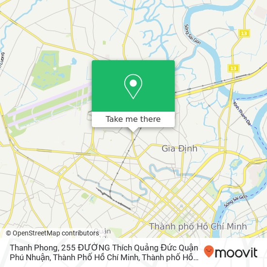 Bản đồ Thanh Phong, 255 ĐƯỜNG Thích Quảng Đức Quận Phú Nhuận, Thành Phố Hồ Chí Minh