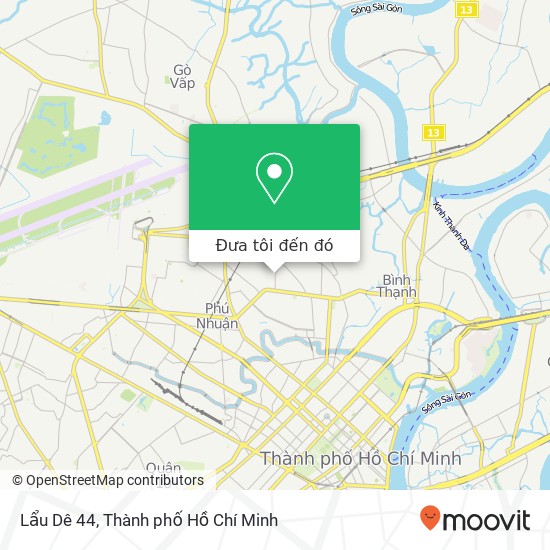 Bản đồ Lẩu Dê 44, ĐƯỜNG Nguyễn Văn Đậu Quận Bình Thạnh, Thành Phố Hồ Chí Minh