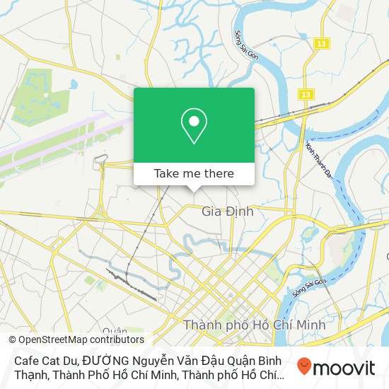 Bản đồ Cafe Cat Du, ĐƯỜNG Nguyễn Văn Đậu Quận Bình Thạnh, Thành Phố Hồ Chí Minh