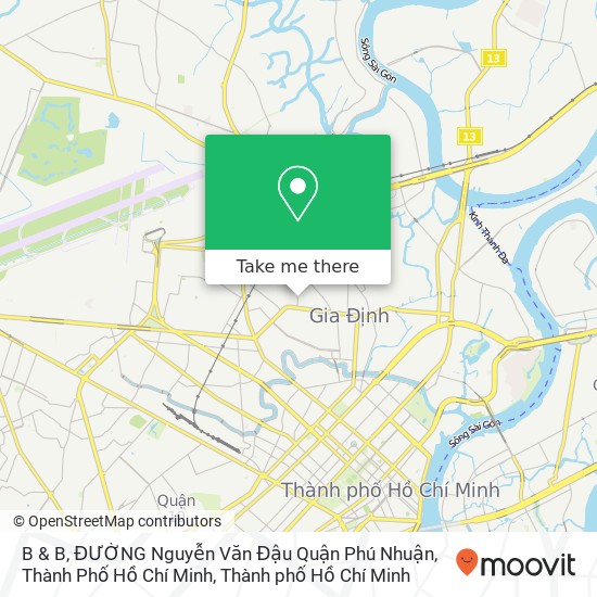 Bản đồ B & B, ĐƯỜNG Nguyễn Văn Đậu Quận Phú Nhuận, Thành Phố Hồ Chí Minh