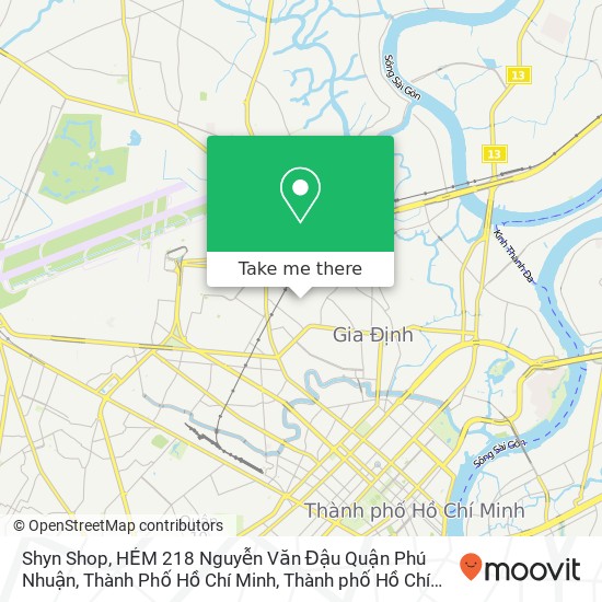Bản đồ Shyn Shop, HẺM 218 Nguyễn Văn Đậu Quận Phú Nhuận, Thành Phố Hồ Chí Minh