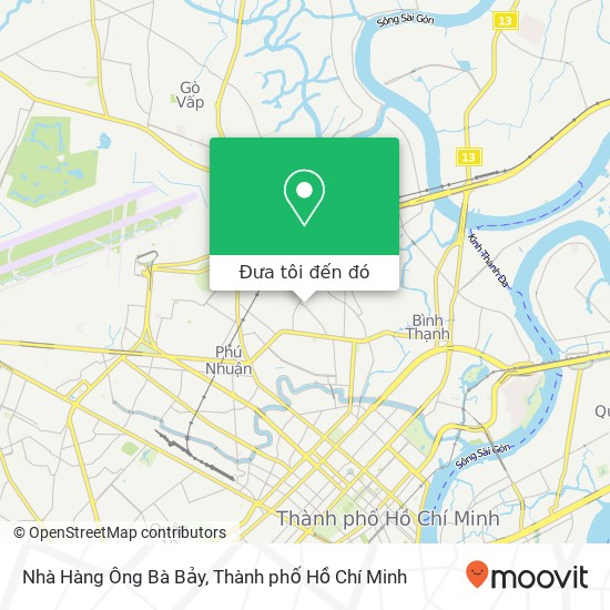 Bản đồ Nhà Hàng Ông Bà Bảy, 120 ĐƯỜNG Hoàng Hoa Thám Quận Bình Thạnh, Thành Phố Hồ Chí Minh