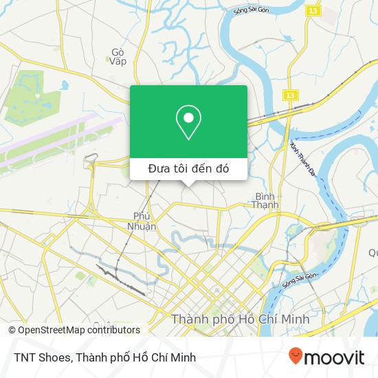 Bản đồ TNT Shoes, ĐƯỜNG Hoàng Hoa Thám Quận Bình Thạnh, Thành Phố Hồ Chí Minh
