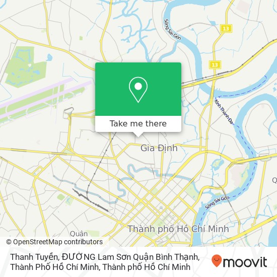 Bản đồ Thanh Tuyền, ĐƯỜNG Lam Sơn Quận Bình Thạnh, Thành Phố Hồ Chí Minh