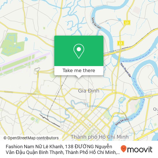 Bản đồ Fashion Nam Nữ Lê Khanh, 138 ĐƯỜNG Nguyễn Văn Đậu Quận Bình Thạnh, Thành Phố Hồ Chí Minh
