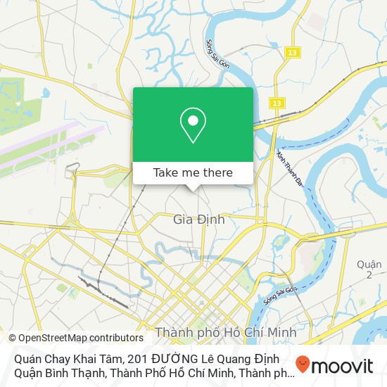 Bản đồ Quán Chay Khai Tâm, 201 ĐƯỜNG Lê Quang Định Quận Bình Thạnh, Thành Phố Hồ Chí Minh