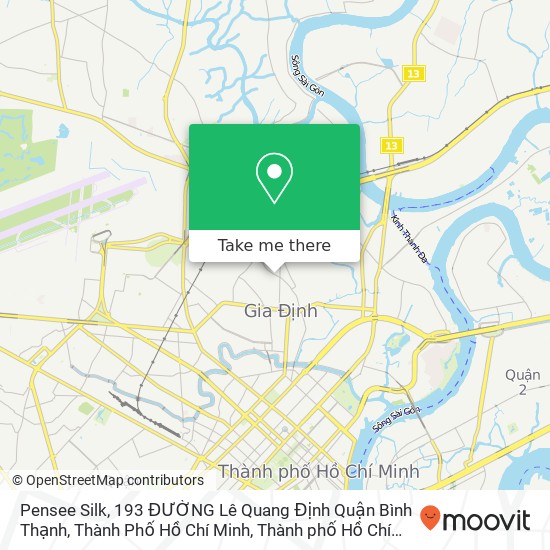 Bản đồ Pensee Silk, 193 ĐƯỜNG Lê Quang Định Quận Bình Thạnh, Thành Phố Hồ Chí Minh