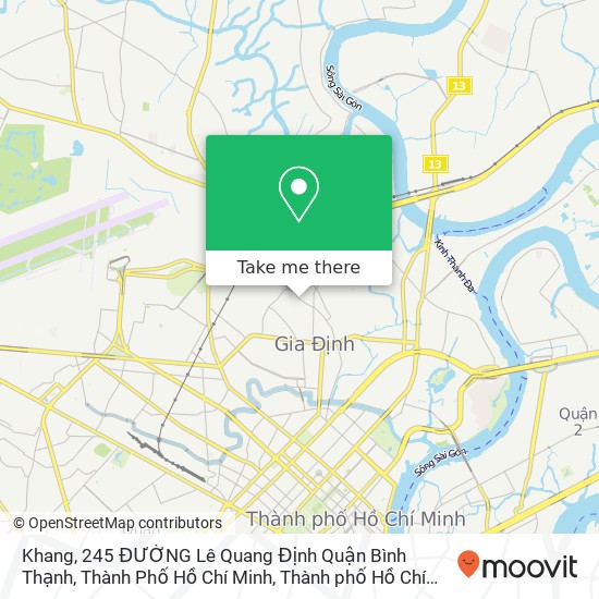 Bản đồ Khang, 245 ĐƯỜNG Lê Quang Định Quận Bình Thạnh, Thành Phố Hồ Chí Minh