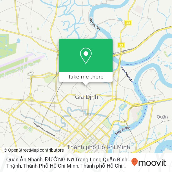 Bản đồ Quán Ăn Nhanh, ĐƯỜNG Nơ Trang Long Quận Bình Thạnh, Thành Phố Hồ Chí Minh
