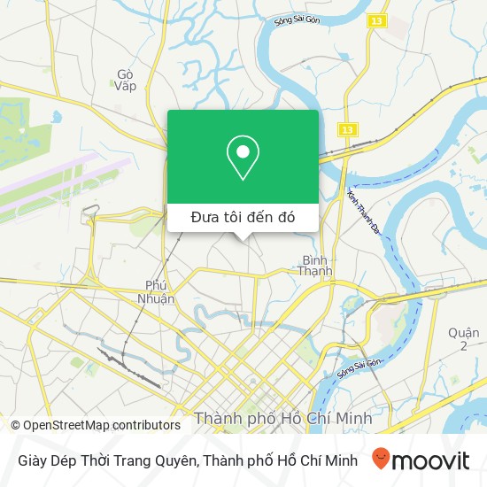 Bản đồ Giày Dép Thời Trang Quyên, 197 ĐƯỜNG Lê Quang Định Quận Bình Thạnh, Thành Phố Hồ Chí Minh