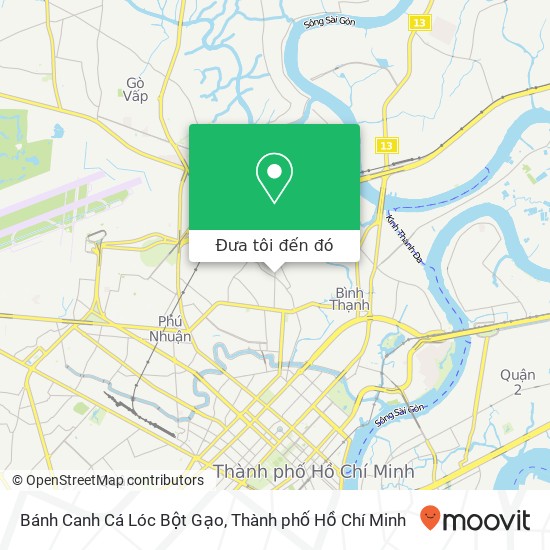 Bản đồ Bánh Canh Cá Lóc Bột Gạo, ĐƯỜNG Nơ Trang Long Quận Bình Thạnh, Thành Phố Hồ Chí Minh