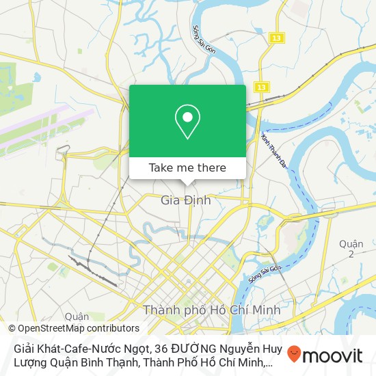 Bản đồ Giải Khát-Cafe-Nước Ngọt, 36 ĐƯỜNG Nguyễn Huy Lượng Quận Bình Thạnh, Thành Phố Hồ Chí Minh