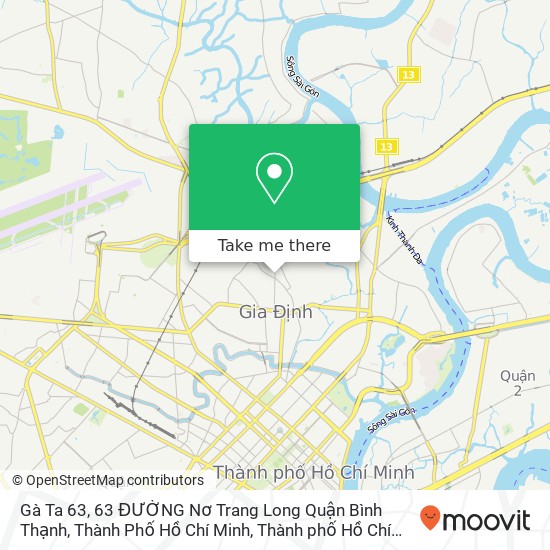 Bản đồ Gà Ta 63, 63 ĐƯỜNG Nơ Trang Long Quận Bình Thạnh, Thành Phố Hồ Chí Minh