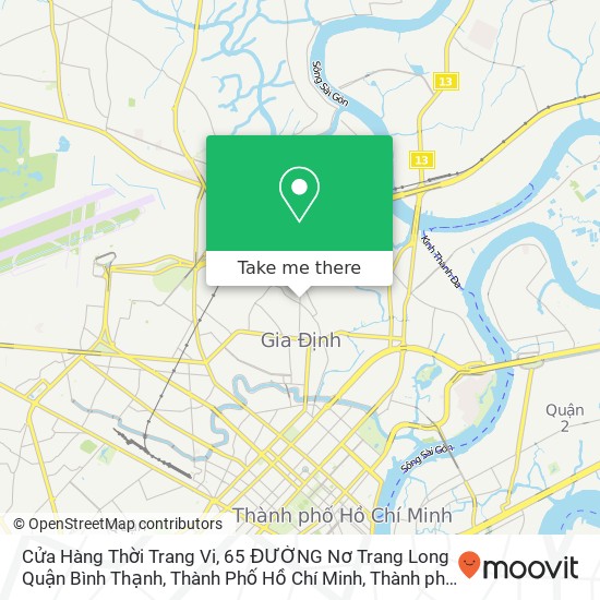 Bản đồ Cửa Hàng Thời Trang Vi, 65 ĐƯỜNG Nơ Trang Long Quận Bình Thạnh, Thành Phố Hồ Chí Minh