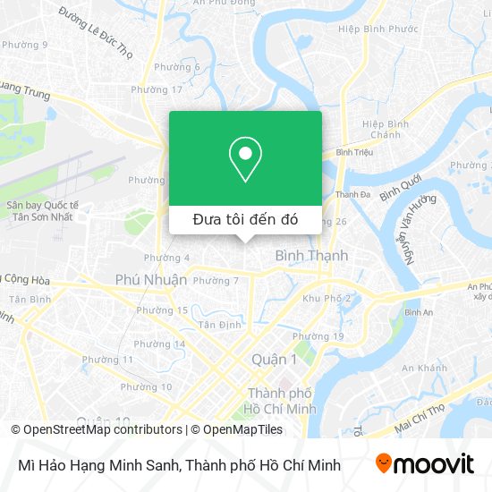 Bản đồ Mì Hảo Hạng Minh Sanh
