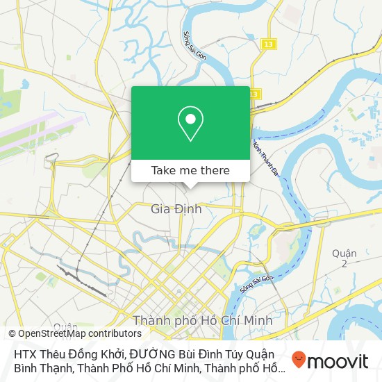 Bản đồ HTX Thêu Đồng Khởi, ĐƯỜNG Bùi Đình Túy Quận Bình Thạnh, Thành Phố Hồ Chí Minh
