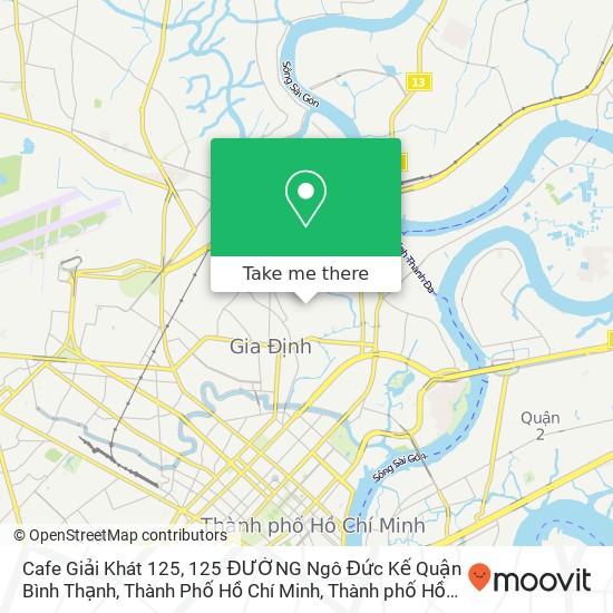 Bản đồ Cafe Giải Khát 125, 125 ĐƯỜNG Ngô Đức Kế Quận Bình Thạnh, Thành Phố Hồ Chí Minh